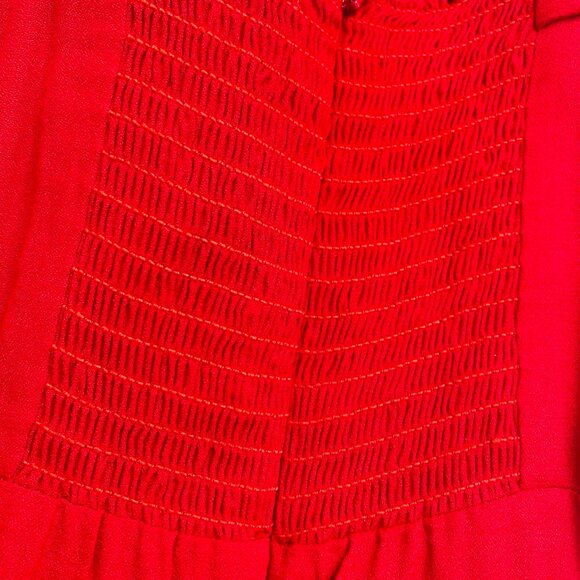 Reformation Eddie Midi Dress in Red - Picture 9 of 10